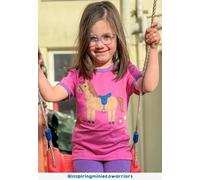 Toby Tiger Organic Hillside Pony Applique Short-Sleeved T-Shirt - 6-12m / 80cm