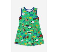 Toby Tiger Organic Hillside Print Summer Dress - 3-4y / 104cm