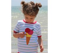 Toby Tiger Organic Ice Cream Applique Short-Sleeved T-Shirt - 3-4y / 104cm