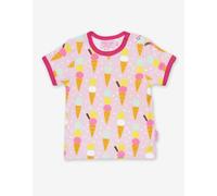 Toby Tiger Organic Ice Cream Print Short-Sleeved T-Shirt - 1-2y / 92cm