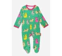 Toby Tiger Organic Kitten Print Sleepsuit - 0-3m / 56cm