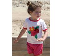 Toby Tiger Organic Ladybird Applique Short-Sleeved T-Shirt - 6-7y / 122cm