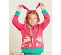 Toby Tiger Organic Leaping Bunny Applique Hoodie - 6-12m 80cm
