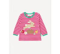 Toby Tiger Organic Leaping Bunny Applique Long-Sleeved T-Shirt - 12-18m / 86cm