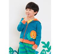 Toby Tiger Organic Lion Applique Hoodie - 12-18m 86cm