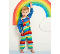 Toby Tiger Multi Stripe Dungarees | Size: 12-18 m Toby Tiger Multicolor 12-18 m