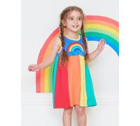 Toby Tiger Organic Multi Stripe Pinafore Dress - 6-12m / 80cm