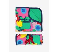 Toby Tiger Organic Navy Flower Power Blanket