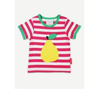 Toby Tiger Organic Pear Applique Short-Sleeved T-Shirt - 3-4y / 104cm