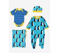 Toby Tiger Organic Penguin Print Baby Gift Set - 3-6m / 68cm