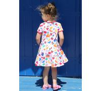 Toby Tiger Picnic Print Short Sleeved Skater Dress | Size: 5-6 Years Toby Tiger Multicolor 5-6 Years
