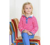 Toby Tiger Breton Cosy Fleece Sweatshirt in Pink | Size: 6-12 m Toby Tiger Pink 6-12 m