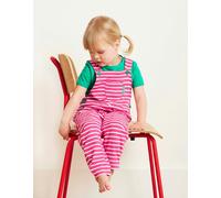 Toby Tiger Organic Pink Breton Stripe Dungarees - 12-18m / 86cm