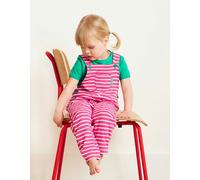 Toby Tiger Organic Pink Breton Stripe Dungarees - 2-3y / 98cm