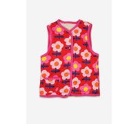 Toby Tiger Kids 100% Cotton Flower Print Reversible Gilet - - Size: 7-8y