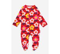 Toby Tiger Organic Pink Flower Print Sleepsuit - 6-12m / 80cm