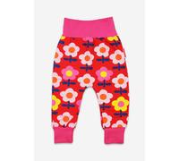 Toby Tiger Organic Pink Flower Print Yoga Pants - 2-3y / 98cm