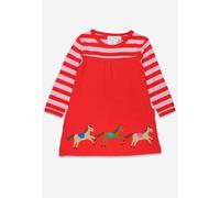 Toby Tiger Organic Pink Horse and Pony Applique Dress - 18-24m / 92cm