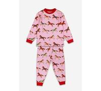 Toby Tiger Horse & Pony Print Pyjamas in Pink | Size: 3-4 Years Toby Tiger Pink 3-4 Years