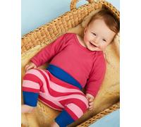 Toby Tiger Organic Pink/Pink Stripe Yoga Pants - 2-3y / 98cm