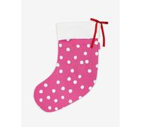 Toby Tiger Organic Pink Snow Dot Christmas Stocking