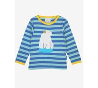 Toby Tiger Organic Polar Bear Applique Long-Sleeved T-Shirt - 7-8y / 128cm