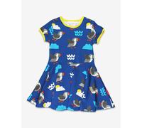 Toby Tiger Organic Puffin Print Skater Dress - 12-18m / 86cm