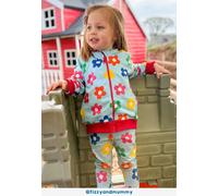 Toby Tiger Organic Rainbow Bloom Print Leggings - 12-18m / 86cm