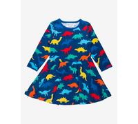 Toby Tiger Girl's Rainbow Dinosaur Print Skater Dress | Size: 12-18 m Toby Tiger Multicolor 12-18 m