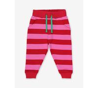 Toby Tiger Organic Red Pink Striped Joggers - 6-12m 80cm