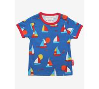 Toby Tiger Organic Sailboat Print Short-Sleeved T-Shirt - 6-7y / 122cm