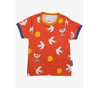 Toby Tiger Organic Seagull Print Short-Sleeved T-Shirt - 6-12m / 80cm