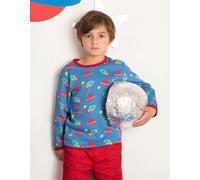 Toby Tiger Organic Space Print Long-Sleeved T-Shirt - 1-2y / 92cm