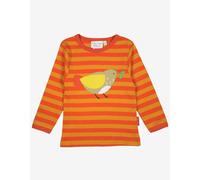 Toby Tiger Sparrow Applique Long-Sleeved T-Shirt in Orange | Size: 5-6 Years Toby Tiger Orange 5-6 Years