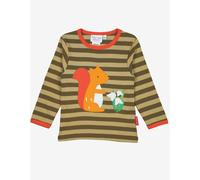 Toby Tiger Organic Squirrel Applique Long-Sleeved T-Shirt - 6-12m / 80cm