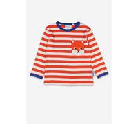 Toby Tiger Squirrel Pocket Applique Long Sleeved T-Shirt in Orange | Size: 6-7 Years Toby Tiger Orange 6-7 Years