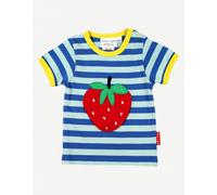 Toby Tiger Organic Strawberry Applique Short-Sleeved T-Shirt - 5-6y / 116cm