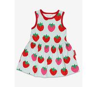 Toby Tiger Organic Strawberry Print Summer Dress - 4-5y / 110cm