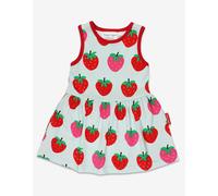 Toby Tiger Organic Strawberry Print Summer Dress - 5-6y / 116cm