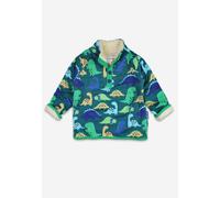 Toby Tiger Organic Tonal Dinosaur Print Fleece Sweatshirt - 12-18m / 86cm