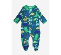 Toby Tiger Organic Tonal Dinosaur Print Sleepsuit - 0-3m / 56cm