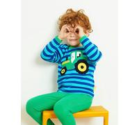 Toby Tiger Organic Tractor Applique Long-Sleeved T-Shirt - 5-6y / 116cm