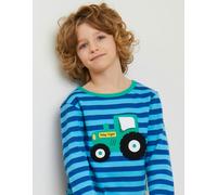 Toby Tiger Tractor Applique Long-Sleeved T-Shirt | Size: 5-6 Years Toby Tiger Multicolor 5-6 Years