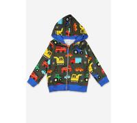 Toby Tiger Organic Transport Print Hoodie - 6-12m / 80cm