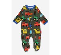 Toby Tiger Organic Transport Print Sleepsuit - 3-6m / 68cm