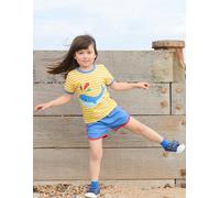 Toby Tiger Organic Whale Applique Short-Sleeved T-Shirt - 7-8y / 128cm