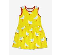 Toby Tiger Organic Yellow Seagull Print Summer Dress - 4-5y / 110cm