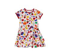 Toby Tiger Picnic Print Short Sleeved Skater Dress | Size: 3-4 Years Toby Tiger Multicolor 3-4 Years