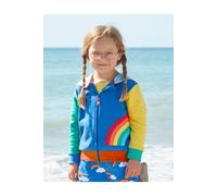 Toby Tiger Rainbow Applique Hoodie in Blue | Size: 6-12 m Toby Tiger Blue 6-12 m