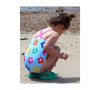 Toby Tiger Rainbow Bloom Print Kids' Swimsuit | Size: 6-7 Years Toby Tiger Multicolor 6-7 Years